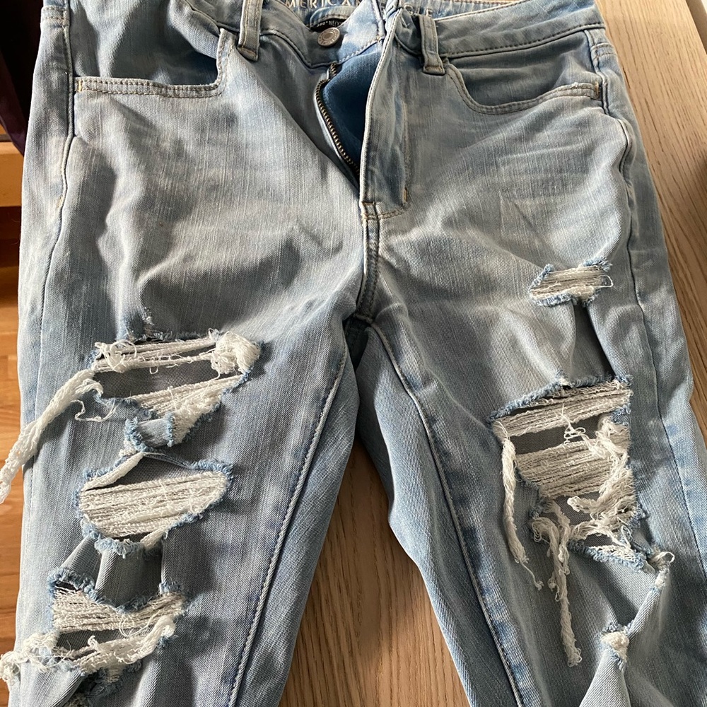 Light Blue Ripped Jeans
